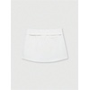 image:imageRoseSeek Womens Zip Up Skort Low Rise Mini Skirt A Line Belted Going Out ShortsWhite