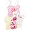 image:imageRoseSeek Girls 3 Packs Cheetah Leopard Floral Tank Top Spaghetti Strap Fitted Summer Cute Camisole TopsPink Yellow White
