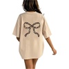 Cheetah Bow Apricot