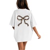 Cheetah Bow White
