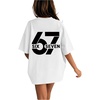 image:imageRoseSeek Girls Bow Leopard Graphic Tees Short Sleeve Preppy Summer T Shirt Aesthetic Baggy TopsNumber White