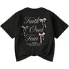 image:imageRoseSeek Girls Bowknot Letter Graphic Tshirt Short Sleeve Crew Neck Cute Summer Tee TopsBlack