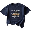 image:imageRoseSeek Girls Car Print Graphic Tees Short Sleeve TShirts Casual Crew Neck TopsDeep Blue