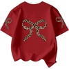 image:imageRoseSeek Girls Cherry Shirt Short Sleeve Colorblock Graphic Tees Cute Summer Shirts Y2k Aesthetic ClothesRed