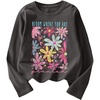 image:imageRoseSeek Girls Floral Graphic Tees Crew Neck Long Sleeve T Shirts Streetwear Tops Fall OutfitsDark Grey