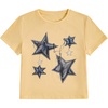 image:imageRoseSeek Girls Geometric Star Graphic Tee Tops Casual Summer Short Sleeve Crew Neck T ShirtYellow