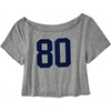 image:imageRoseSeek Girls Graphic Tees Off The Shoulder Tops Short Sleeve Jersey Shirts Y2K Crop TopsGrey