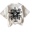 image:imageRoseSeek Girls Graphic Tees Short Sleeve Bow Print Tee Tops Crew Neck Drop Shoulder Casual Summer T ShirtsStar White