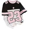 image:imageRoseSeek Girls Jersey Shirts Color Block Number Graphic Tees Short Sleeve Crew Neck Sports T ShirtMulticolor
