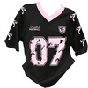 image:imageRoseSeek Girls Jersey Y2K Oversized Graphic Number Print Tops V Neck Short Sleeve T Shirt Hip Pop Tee StreetwearBlack and Pink