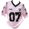 image:imageRoseSeek Girls Jersey Y2K Oversized Graphic Number Print Tops V Neck Short Sleeve T Shirt Hip Pop Tee StreetwearPink