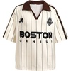 image:imageRoseSeek Girls Leopard Bows Graphic Tees Oversized Football Jersey Mesh Color Block Short Sleeve T ShirtApricot Brown