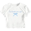 White Blue Bow