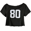 image:imageRoseSeek Girls Number Graphic Tees Y2k Short Sleeve Scoop Neck Summer Crop T ShirtsBlack