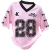 image:imageRoseSeek Girls Oversized Tshirts Number Graphic Jersey Shirts V Neck Short Sleeve Sports Tee Tops StreetwearPink