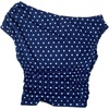 image:imageRoseSeek Girls Polka Dots Off The Shoulder T Shirts Cute Crop Tops Summer TopsBlue