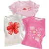 image:imageRoseSeek Girls Shirts 3 Packs Graphic Tees Vacation Hibiscus Top Crewneck Short Sleeve Cute Tops Summer Slim Fit T ShirtHot Pink White