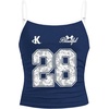 image:imageRoseSeek Girls Sleeveless Jersey Shirts Number Graphic Camisole Tops Workout Sports Y2K TopNumber Blue