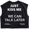 image:imageRoseSeek Mens Cap Sleeve Graphic Tees Crewneck Summer T Shirts Crop Tops StreetwearLetter Black