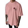 image:imageRoseSeek Mens Letter Graphic Tees Short Sleeve T Shirts Casual Streetwear  Crew Neck Short Sleeve Casual StreetwearPink