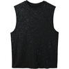 image:imageRoseSeek Mens Rhinestone Glitter Tank Top Crew Neck Sleeveless Tops Casual Party ClubwearBlack