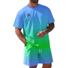 Ombre Blue Green