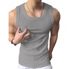 image:imageRoseSeek Mens Summer Tank Tops Sleeveless Undershirts Tank Basic Workout Gym Muscle ShirtsLight Grey