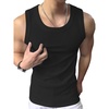 image:imageRoseSeek Mens Summer Tank Tops Sleeveless Undershirts Tank Basic Workout Gym Muscle ShirtsPure Black