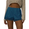image:imageRoseSeek Womens Lace Trim Shorts Mid Rise Cute Mini Shorts Lolita Summer OutfitsCadet Blue