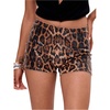 image:imageRoseSeek Womens Leopard Sequin Mini Shorts Drop Waist Skinny Y2K Shorts Club Rave BottomsSolid Multicolor