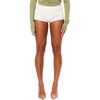 image:imageRoseSeek Womens Low Rise Mini Shorts Y2k Skinny Micro Booty Shorts Summer Hot Pants Party Rave Streetwear 2026White