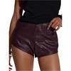 image:imageRoseSeek Womens Stretchy Faux Leather Shorts Side Zipper Y2K Straight Leg Micro Going Out Shorts StreetwearMaroon