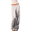 image:imageRoseSeek Womens Wide Leg Pants Elastic Waist Satin Pants Y2k Baggy Low Rise Long TrousersSilver