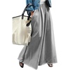 image:imageRoseSeek Womens Wide Leg Sweatpants High Elastic Waist Flowy Palazzo Pants Loose Baggy Pants BottomsGrey