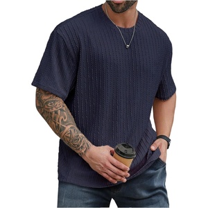 image:imageMens Big and Tall Shirts Textured Knit Tshirt Shirts Casual Summer Tops TrendyDeep Blue