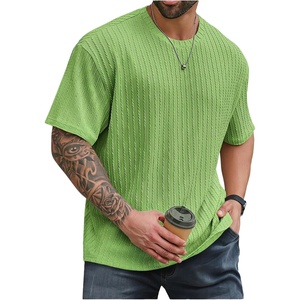 image:imageMens Big and Tall Shirts Textured Knit Tshirt Shirts Casual Summer Tops TrendyLight Green