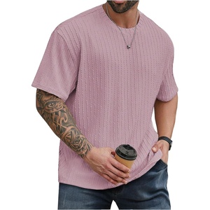 image:imageMens Big and Tall Shirts Textured Knit Tshirt Shirts Casual Summer Tops TrendyPink