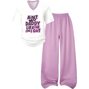 image:imageRoseSeek Girls 2 Piece Summer Outfits Number Graphic Short Sleeve Jersey Shirt and Cargo Pants Sets TrendyMauve Purple