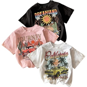 image:imageRoseSeek Girls 3 Packs T Shirts Set Letter Graphic Tees Short Sleeve Crew Neck Summer Tee ShirtGraphic Multicolor