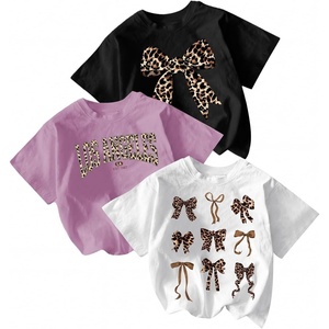 image:imageRoseSeek Girls 3 Packs T Shirts Set Letter Graphic Tees Short Sleeve Crew Neck Summer Tee ShirtPurple Black White