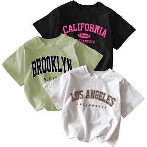 image:imageRoseSeek Girls 3 Packs T Shirts Set Letter Graphic Tees Short Sleeve Crew Neck Summer Tee ShirtWhite Black Green