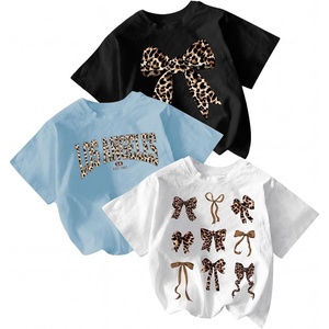 image:imageRoseSeek Girls 3 Packs T Shirts Set Letter Graphic Tees Short Sleeve Crew Neck Summer Tee ShirtWhite Blue Black