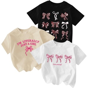 image:imageRoseSeek Girls Bow Cherry Graphic Tees Short Sleeve Crewneck Cute T Shirts Tops for Teens Summer TopsBlack White Beige