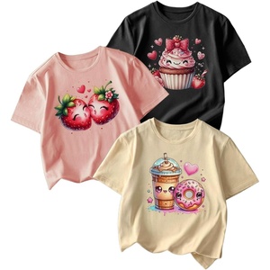 image:imageRoseSeek Girls Bow Cherry Graphic Tees Short Sleeve Crewneck Cute T Shirts Tops for Teens Summer TopsBlack Yellow Pink