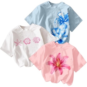 image:imageRoseSeek Girls Bow Cherry Graphic Tees Short Sleeve Crewneck Cute T Shirts Tops for Teens Summer TopsPink Blue White