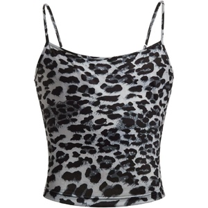 image:imageRoseSeek Girls Camo Graphic Camisole Tops Spaghetti Strap Vintage Summer Crop Tank Tops TrendyMulticolor Cheetah