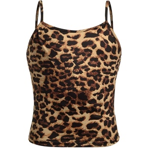 image:imageRoseSeek Girls Camo Graphic Camisole Tops Spaghetti Strap Vintage Summer Crop Tank Tops TrendyMulticolor Leopard