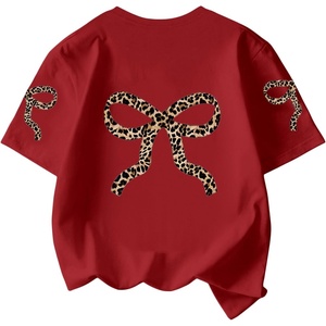 image:imageRoseSeek Girls Cherry Shirt Short Sleeve Colorblock Graphic Tees Cute Summer Shirts Y2k Aesthetic ClothesRed