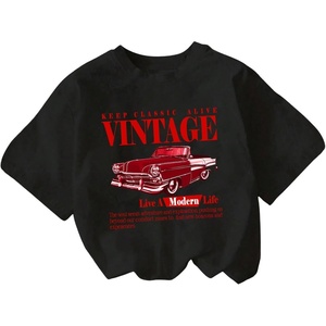 image:imageRoseSeek Girls Graphic Drop Shoulder Star Print Tee Tops Short Sleeve Crew Neck Summer ShirtsBlack and Red