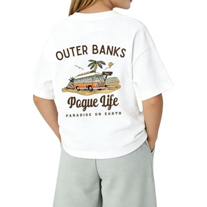 image:imageRoseSeek Girls Graphic Drop Shoulder Star Print Tee Tops Short Sleeve Crew Neck Summer ShirtsPrint White